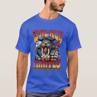 Walrus Pirates Sea Mammal Animal Buccaneer boy T-Shirt