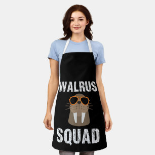 WALRUS SQUAD CUTE FUNNY SEA ANIMAL LOVER APRON