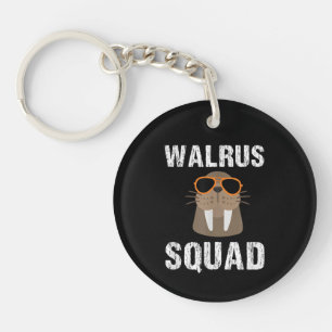 WALRUS SQUAD CUTE FUNNY SEA ANIMAL LOVER KEYCHAIN