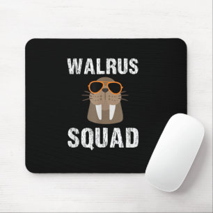 WALRUS SQUAD CUTE FUNNY SEA ANIMAL LOVER MOUSE PAD