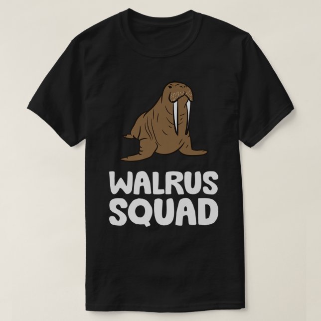 Walrus Squad Ocean Animal Funny Walrus Squad Premi T-Shirt (Design Front)