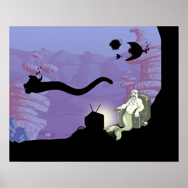 Walrus Watching TV Poster (Front)