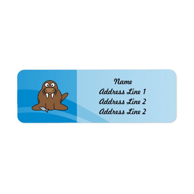 Walrus with Water Background (Front)