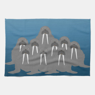 Walruses Kitchen Towel