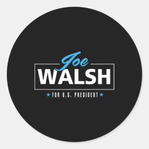 Walsh 2020 For President Defeat Trump Classic Round Sticker