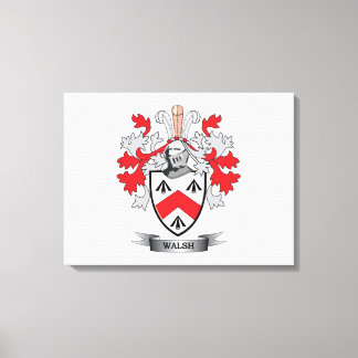 Walsh-Coat-of-Arms Canvas Print