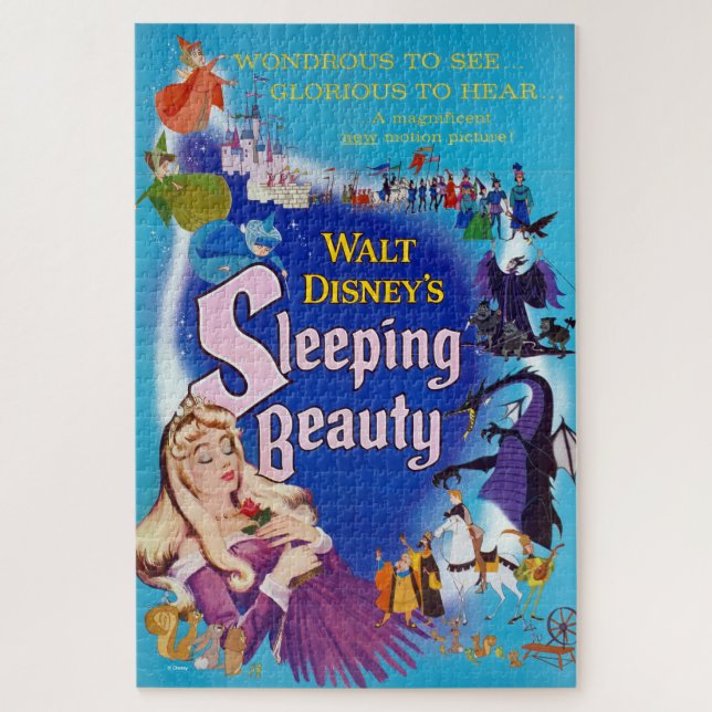Walt Disney's Sleeping Beauty Movie Poster Art Jigsaw Puzzle (Vertical)