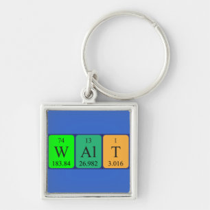 Walt periodic table name keyring