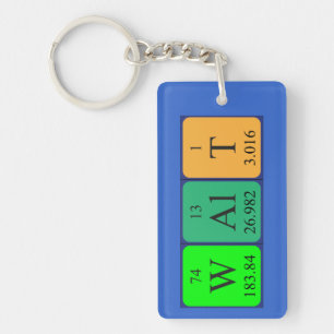 Walt periodic table name keyring