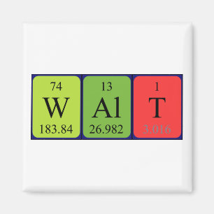 Walt periodic table name magnet