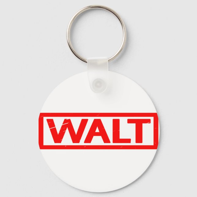 Walt Stamp Keychain (Front)