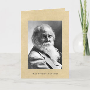 Walt Whitman ❝Argue not concerning God❞ Quotat Card