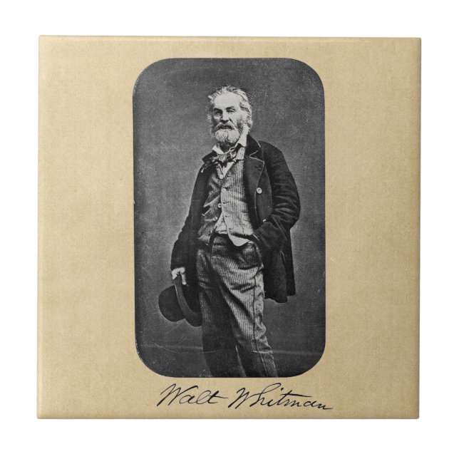 Walt Whitman Before the Civil War Tile (Front)