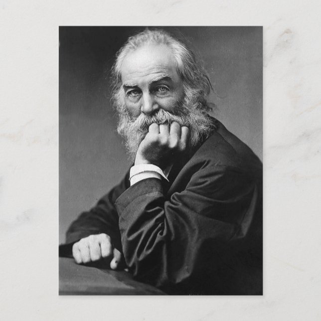Walt Whitman "Face Always Toward the Sunshine" Postcard (Front)