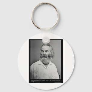 Walt Whitman Joy With You Love Quote Mugs Tees etc Keychain