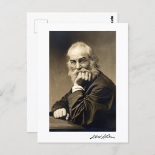 Walt Whitman portrait (1869) Postcard