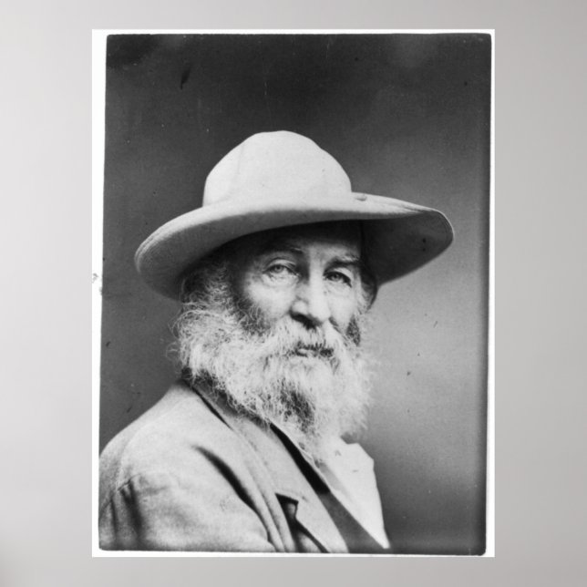 Walt Whitman Portrait a.k.a. The Quaker Photo Poster (Front)