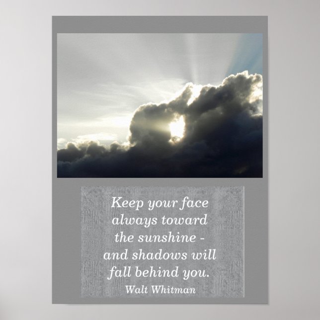 Walt Whitman quote - art print (Front)