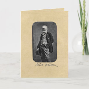 Walt Whitman "Take to the Open Road" Greeting Card
