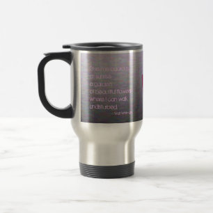Walt Whitman Tulips Painting Aluminum Mug