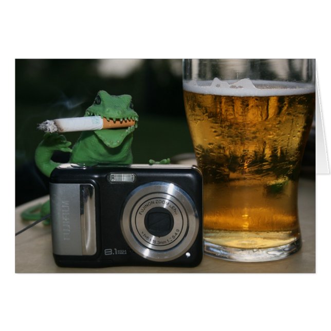 Walter: Beer, Cig, Camera (Front Horizontal)