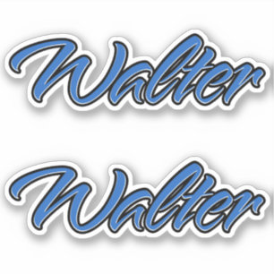 Walter Blue Autocollant Sticker Stickerset