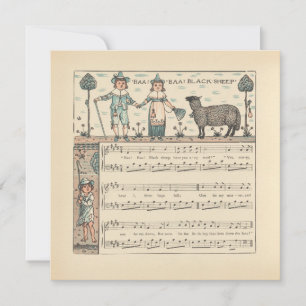 Walter Crane Baa Baa Black Sheep Nursery Rhyme 