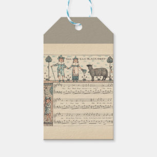 Walter Crane Baa Baa Black Sheep Nursery Rhyme  Gift Tags