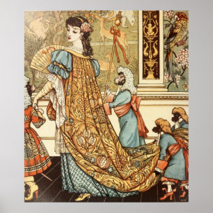 Walter Crane, Beauty and the Beast, 1875 Poster