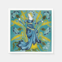 Walter Crane Blue Cornflower Arts and Crafts