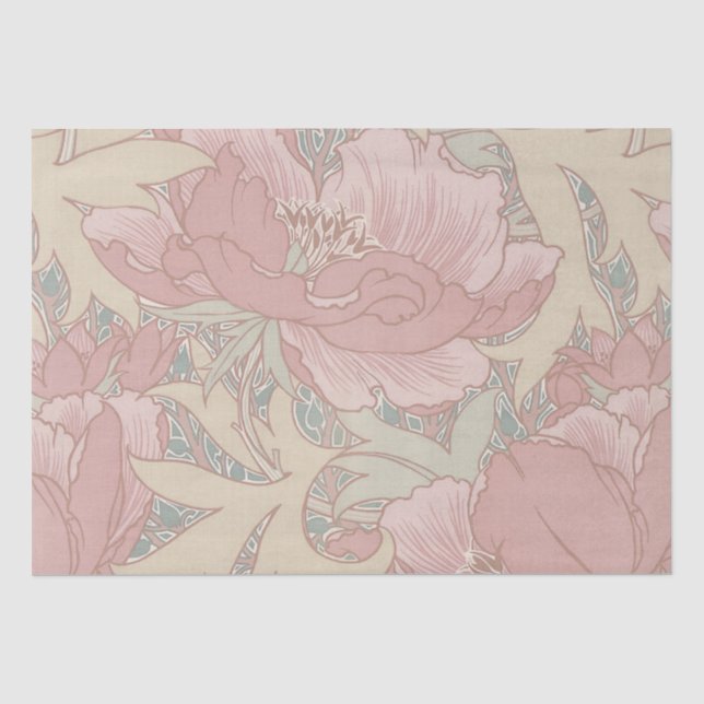 Walter Crane Flowers Tissue Paper (Front)