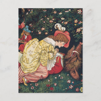 Walter Crane - La Belle et la Bête Carte postale