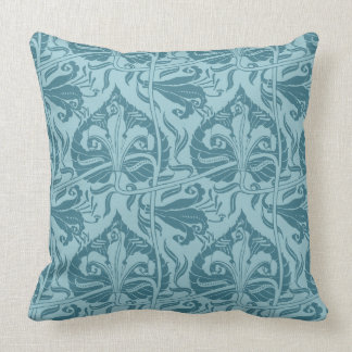 Walter Crane Lily Pattern Throw Pillow
