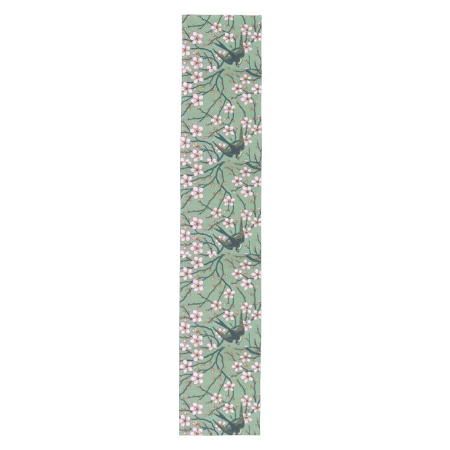 Walter Crane - Swallows and Almond Blossoms Mug Medium Table Runner (Front)