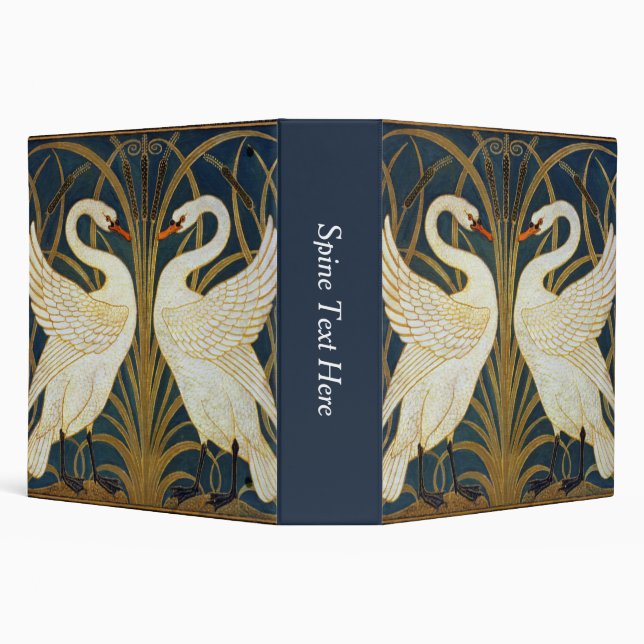 Walter Crane - Swan, Rush And Iris Art Nouveau Binder (Background)