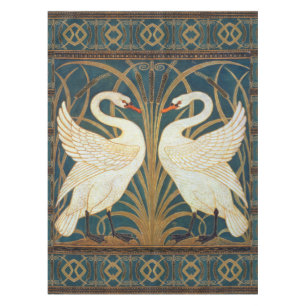 Walter Crane Swan, Rush And Iris Art Nouveau Tablecloth