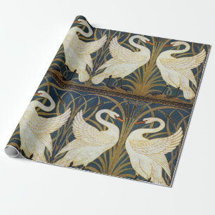 Walter Crane - Swan, Rush And Iris Art Nouveau Wrapping Paper