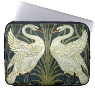 Walter Crane Swan & Rush and Iris Victorian Laptop Sleeve