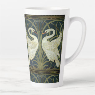 Walter Crane Swan & Rush and Iris Victorian  Latte Mug