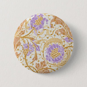 Walter Crane Teazle & Pomegranate Art Nouveau 2 Inch Round Button