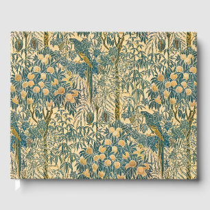 Walter Crane - Vintage Art Nouveau Macaw Pattern Guest Book