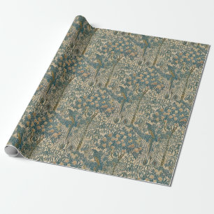 Walter Crane Vintage Art Nouveau Macaw Pattern Wrapping Paper
