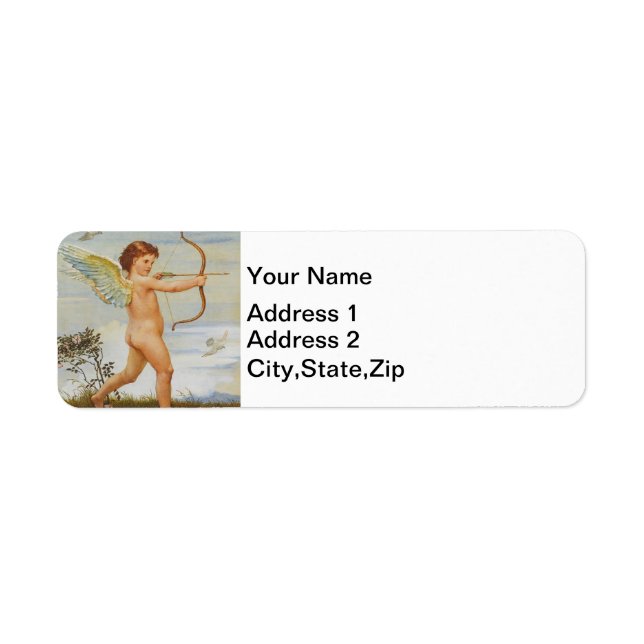 Walter Crane Vintage Cupid with Bow Art (Front)