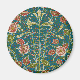 Walter Crane Vintage Lily and Rose Floral Magnet