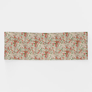 Walter Crane White Cockatoo Red Pomegranate Art Banner