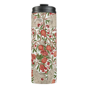 Walter Crane White Cockatoo Red Pomegranate Art Thermal Tumbler