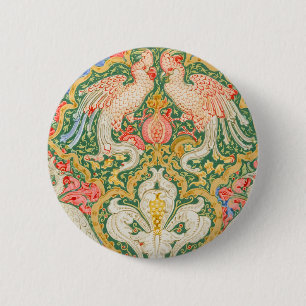 Walter Crane's Cockatoo Garden 2 Inch Round Button