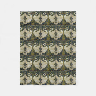 Walter Crane's Swans fleece blanket