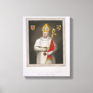 Walter de Merton (d.1277), after a painting in the Canvas Print