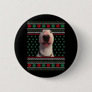 Walter Dog Meme Ugly Christmas Sweater Xmas Funny  2 Inch Round Button
